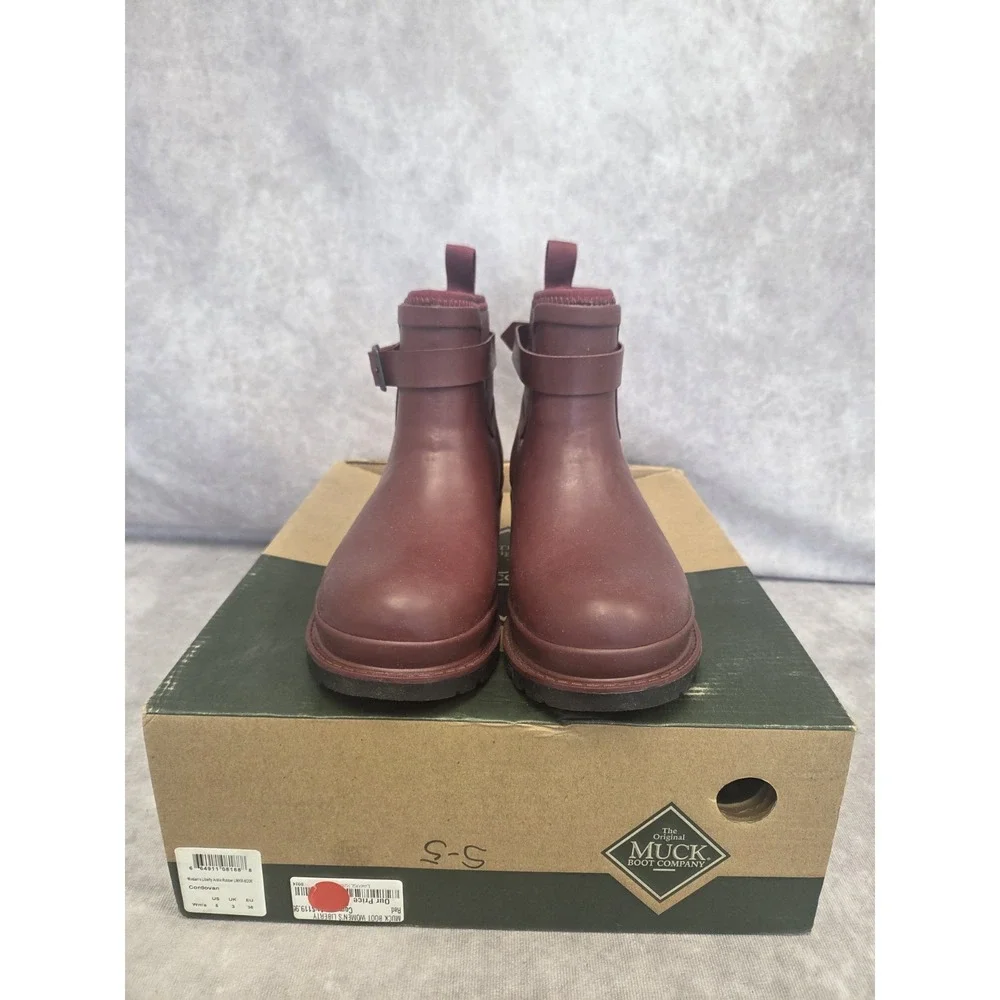 Muck Womens Size 5 Burgundy Rain/all Weather Boots